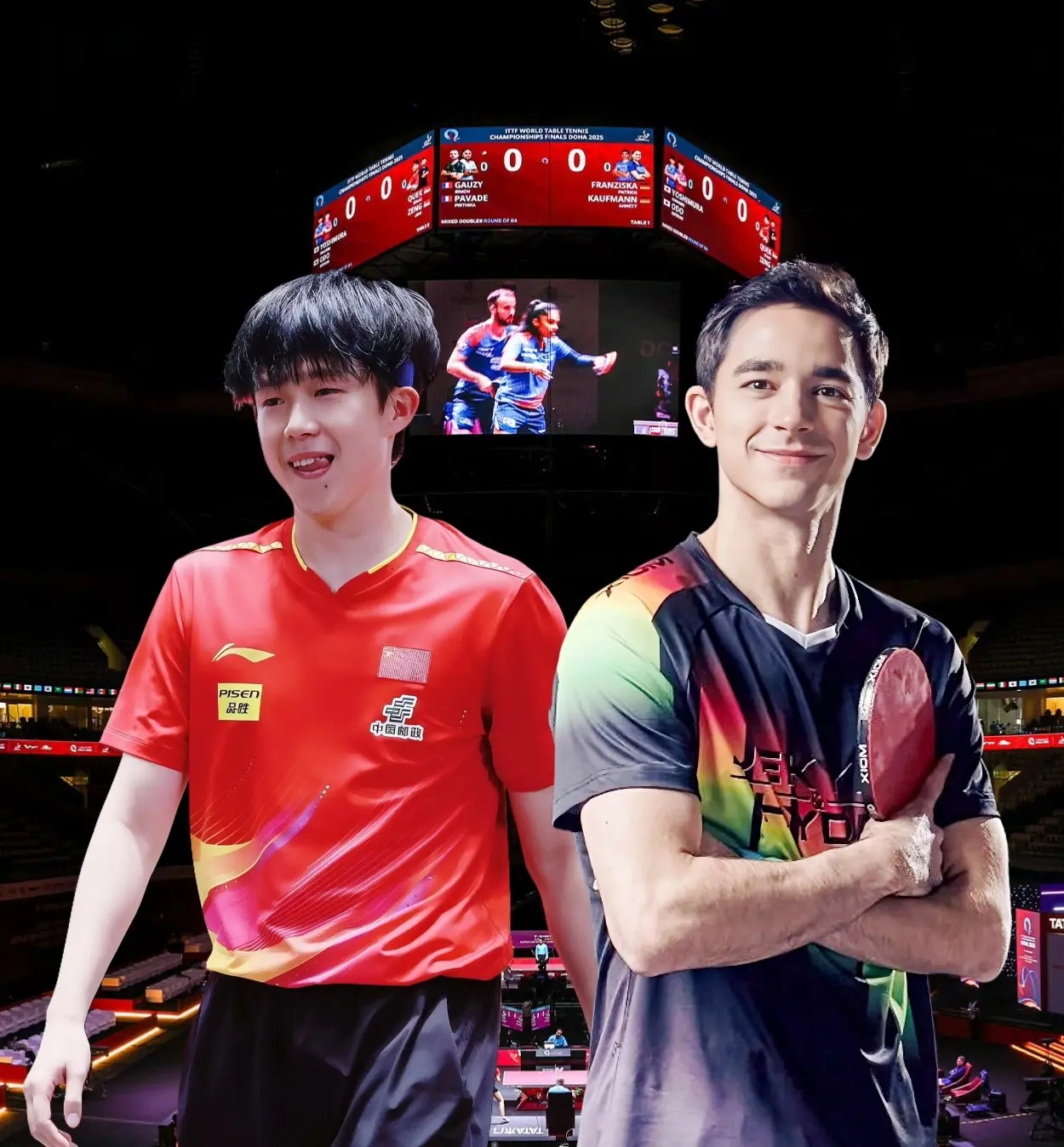 女单决赛已, 领先